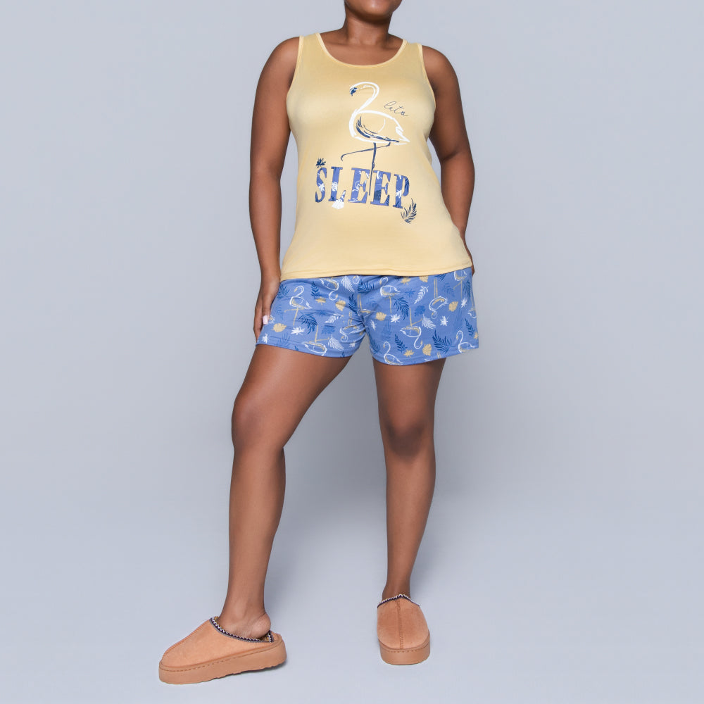 Printed Shorty Pyjama Set