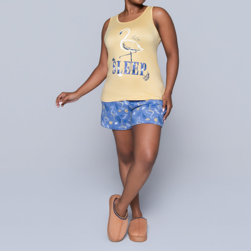 Printed Shorty Pyjama Set