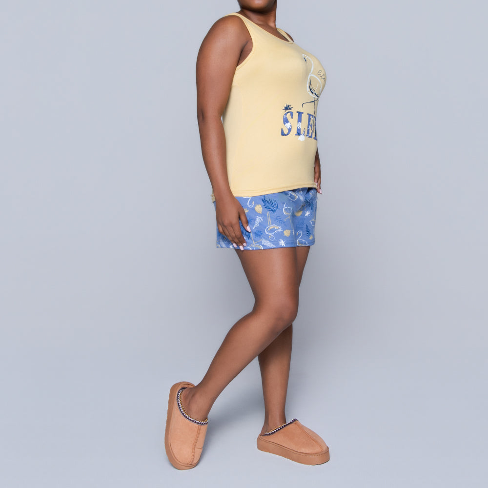 Printed Shorty Pyjama Set