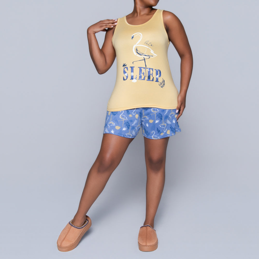 Printed Shorty Pyjama Set