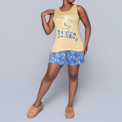 Printed Shorty Pyjama Set