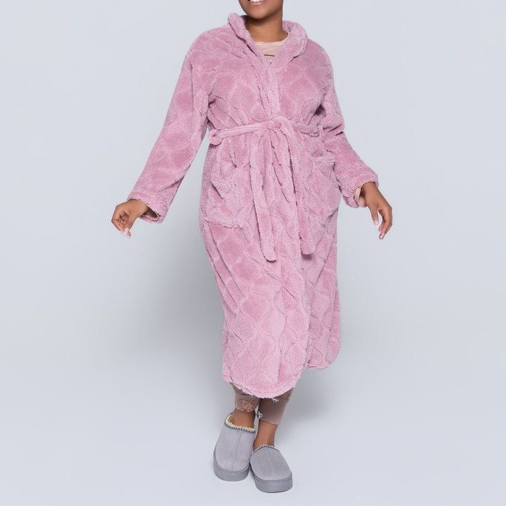 Mink Coral Velour Gown