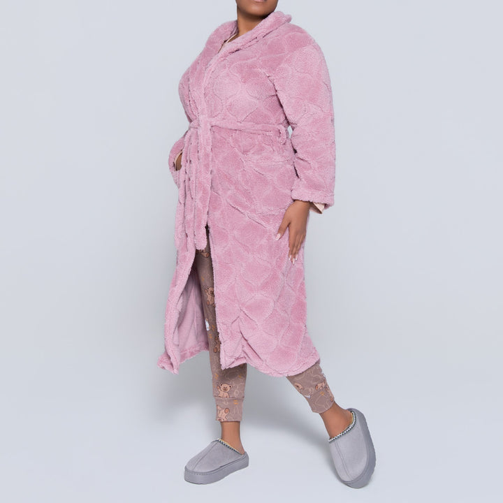 Mink Coral Velour Gown