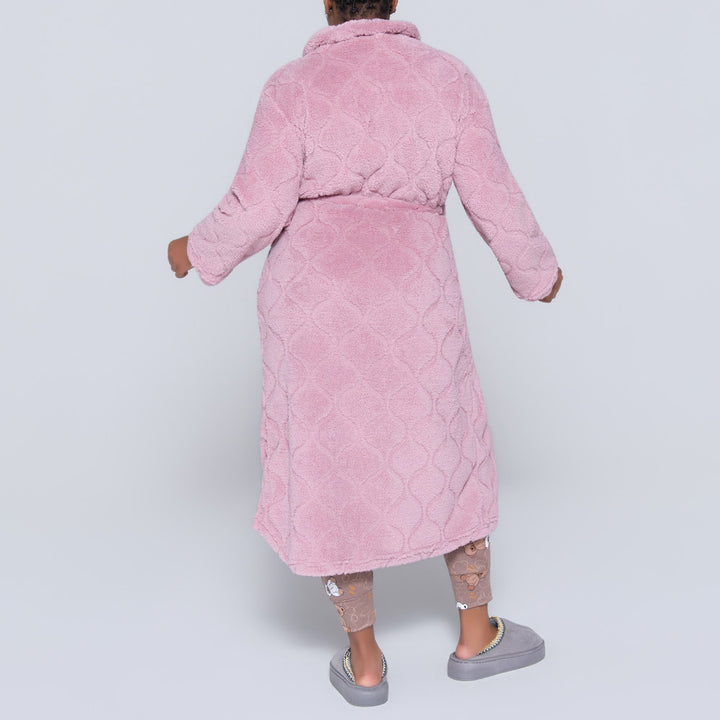 Mink Coral Velour Gown