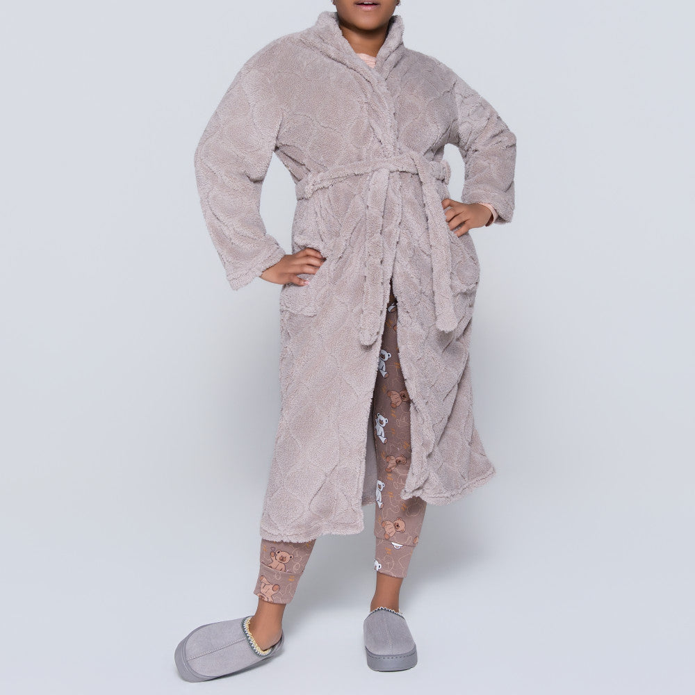 Mocca Coral Velour Gown