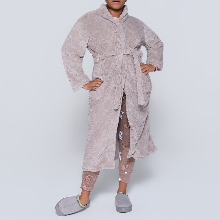 Mocca Coral Velour Gown