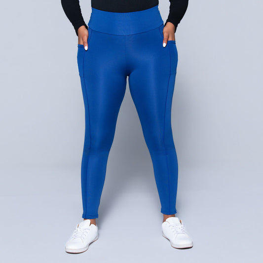 Blue  Pocket Edit Gym Leggings