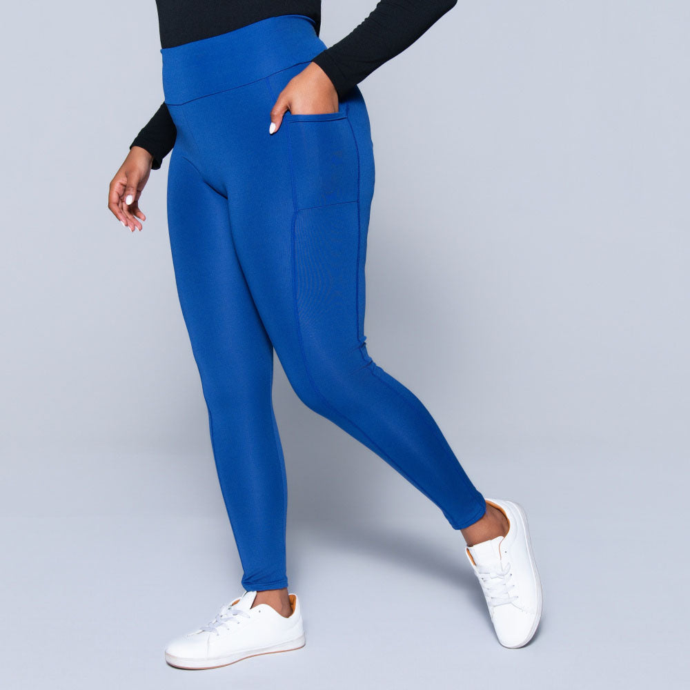 High Waist Bright Blue Gym Leggings Gym Royal Blue Leggings Outfit