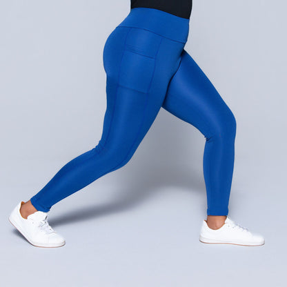 Blue  Pocket Edit Gym Leggings