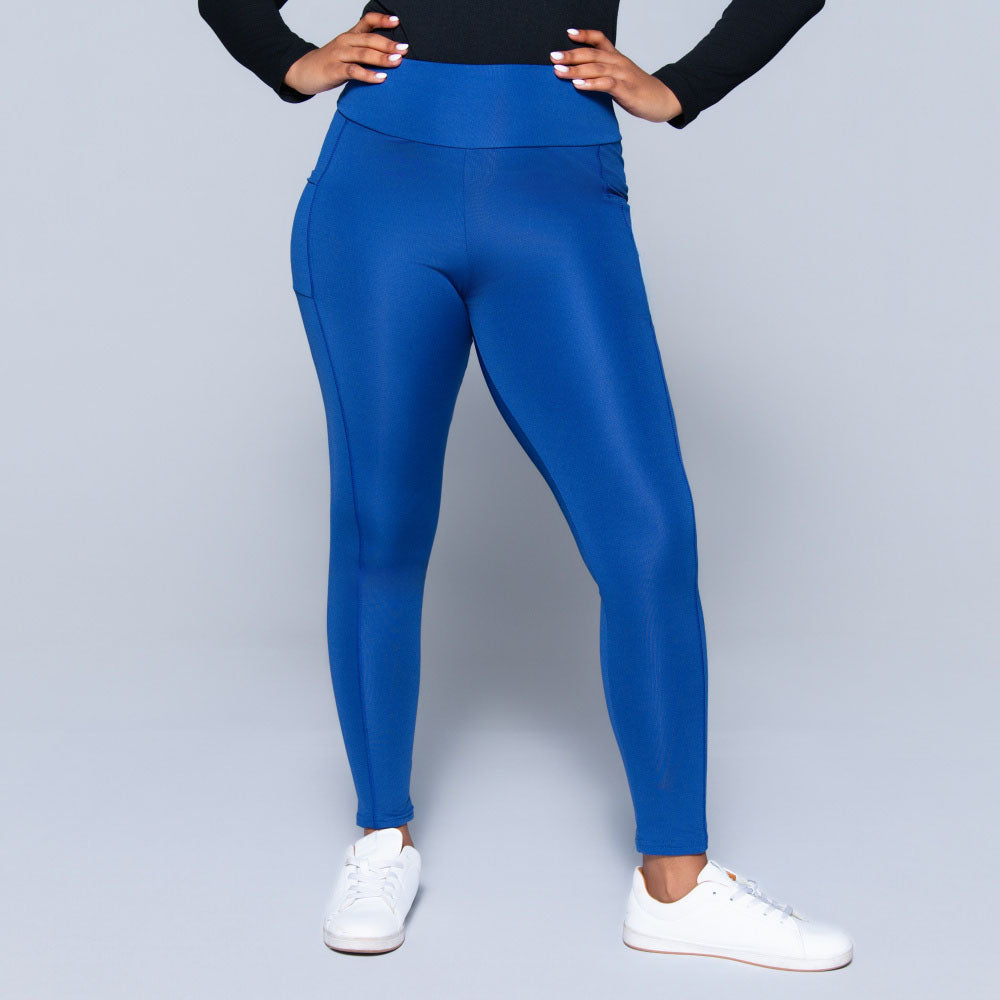 Blue  Pocket Edit Gym Leggings