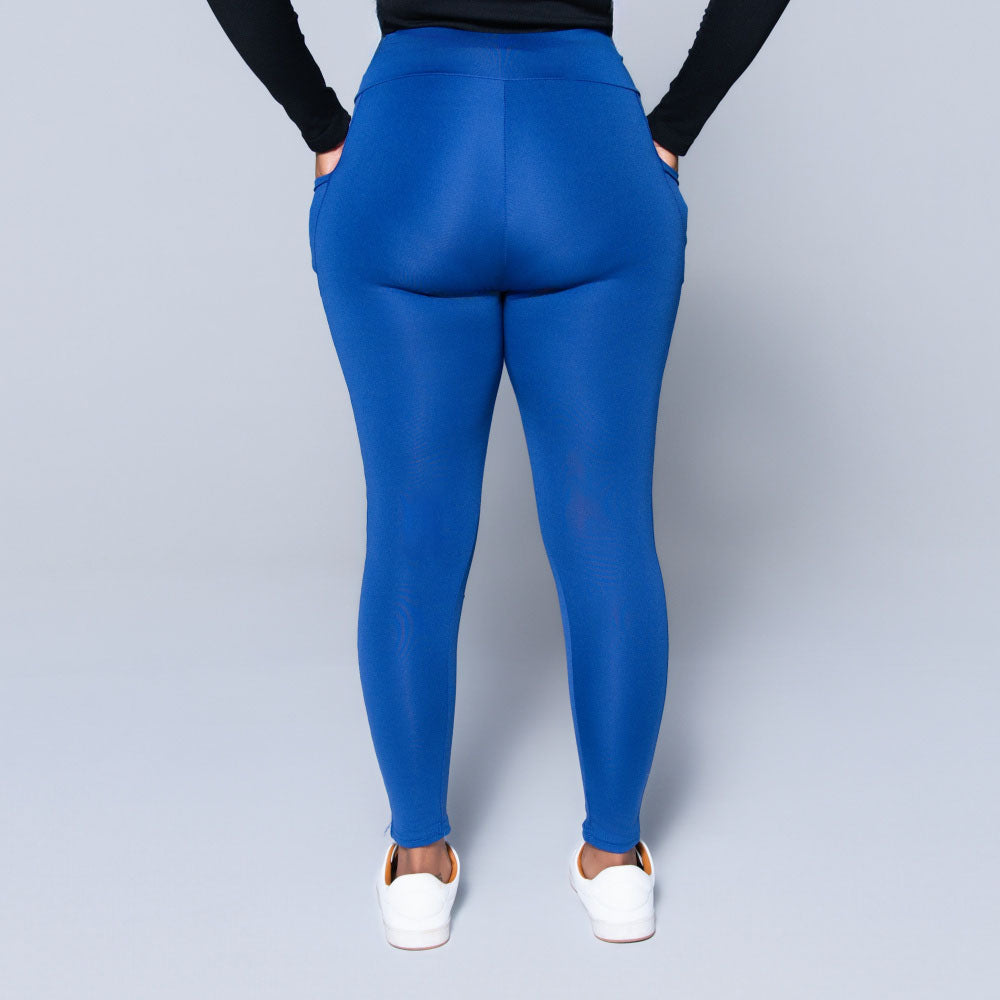 Blue  Pocket Edit Gym Leggings