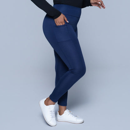 Navy Pocket Edit Gym Leggings