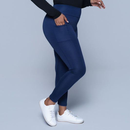 Navy Pocket Edit Gym Leggings