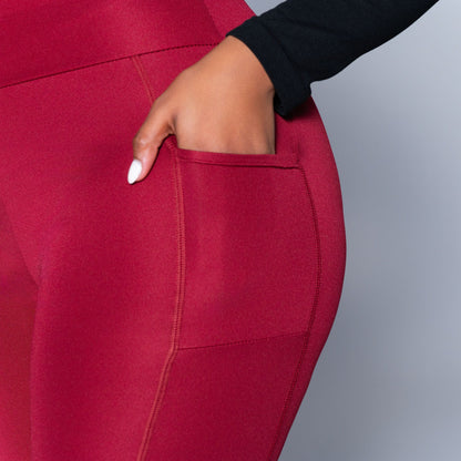 Wine Pocket Edit Gym Leggings