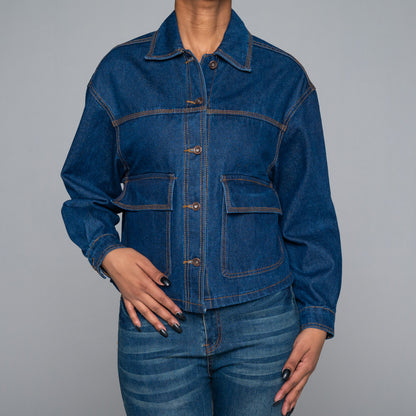 Pocket Detail Denim Jacket