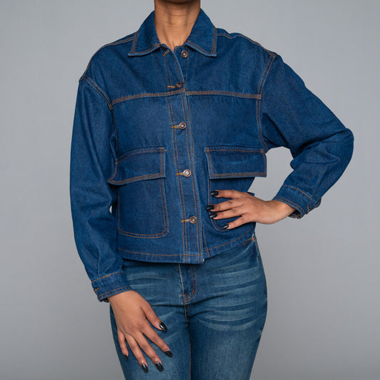 Pocket Detail Denim Jacket