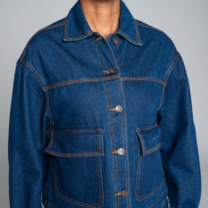 Pocket Detail Denim Jacket
