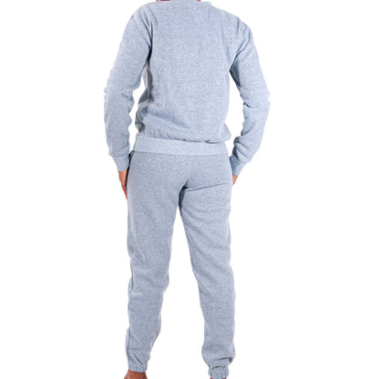 Spun Poly Grey Track Top And Pants Set