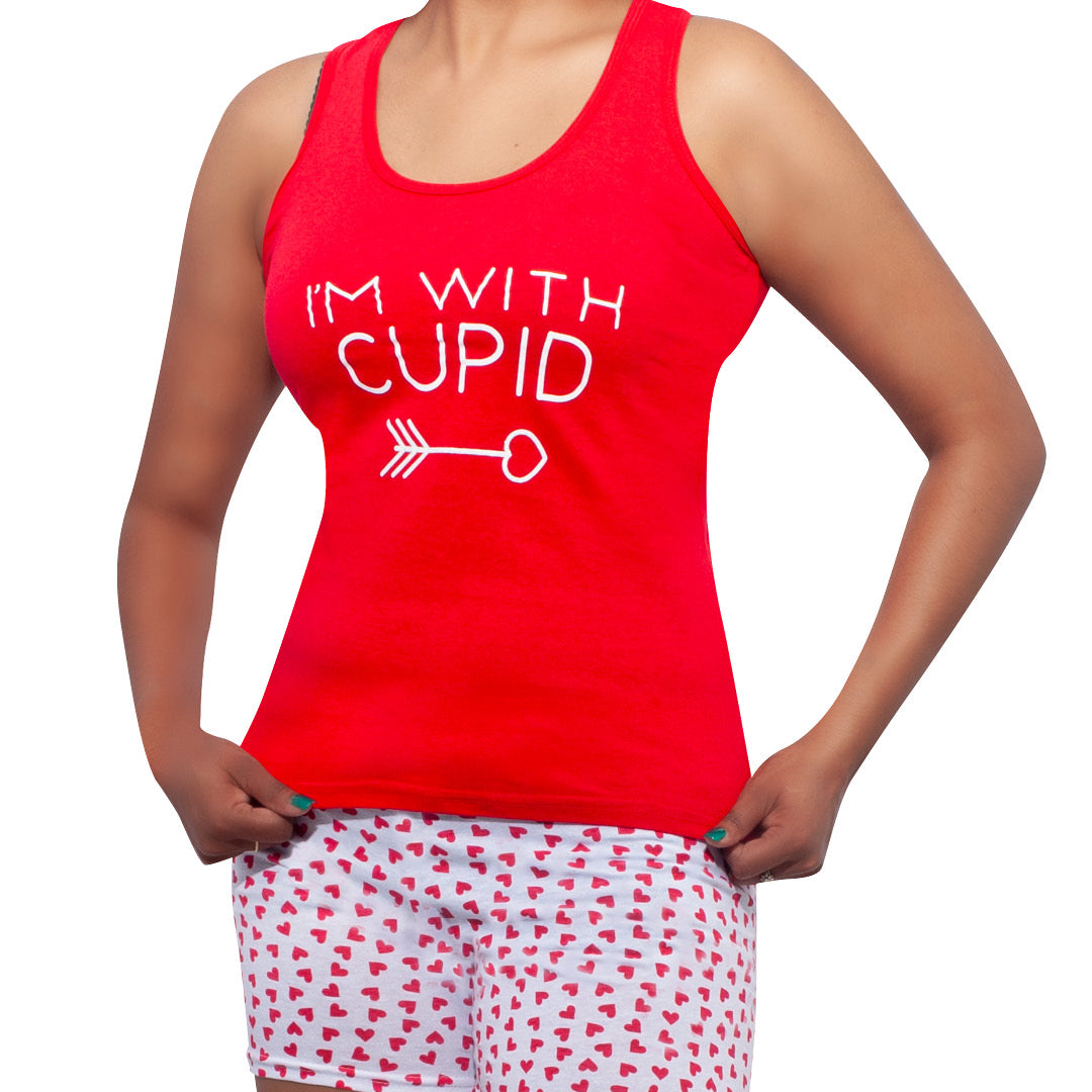 Printed Cupid Edit Shorty Pyjamas