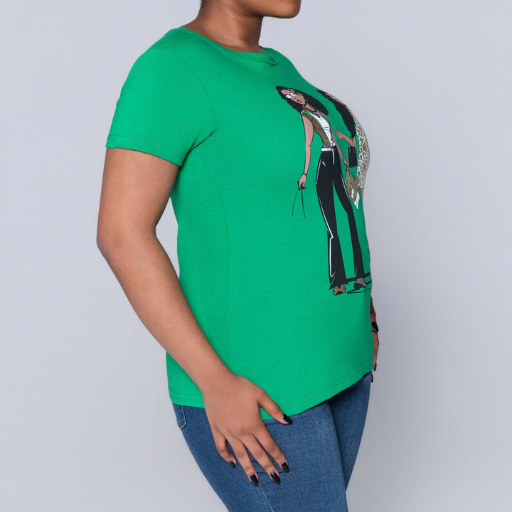 Emerald Handbag Print Top