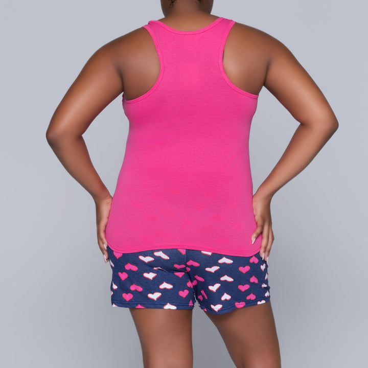Cerise Shorty Pyjamas Set