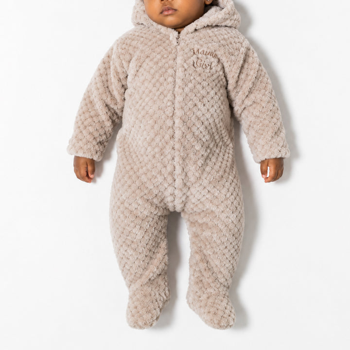 Beige Baby Grow (Sleepsuit)