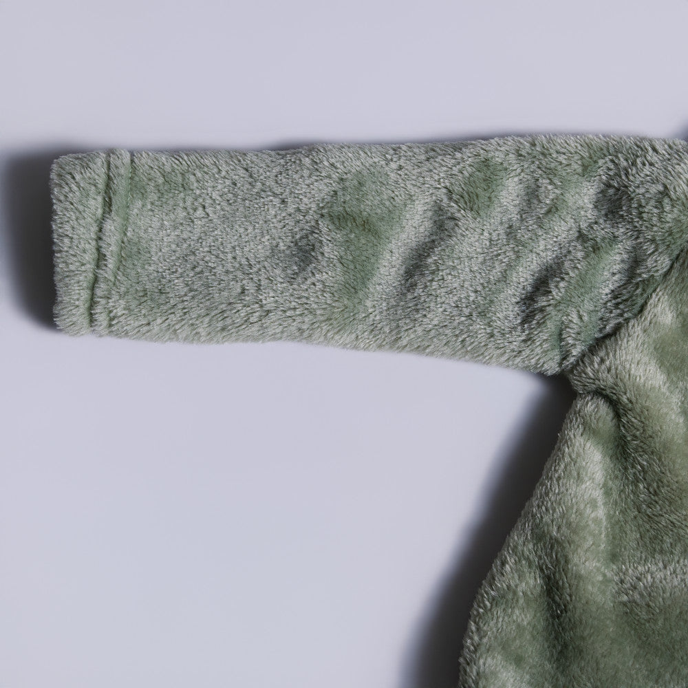 Sage Collar Edit Fleece  Babygrow/Sleepsuit ( Poppers)