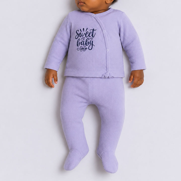 Baby Matching Footed Statement  Print Set