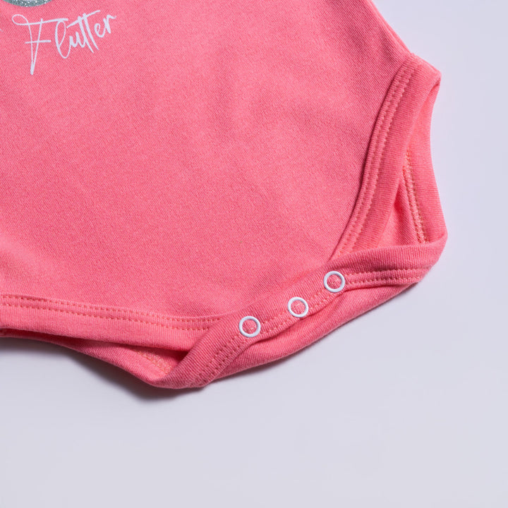Baby Printed Long Sleeve Peach Vest