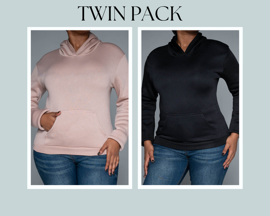 Camel And Black Twin Pack Hoodie