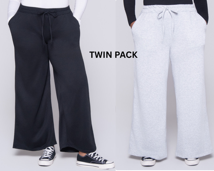 Twin Pack Wide Leg Pants