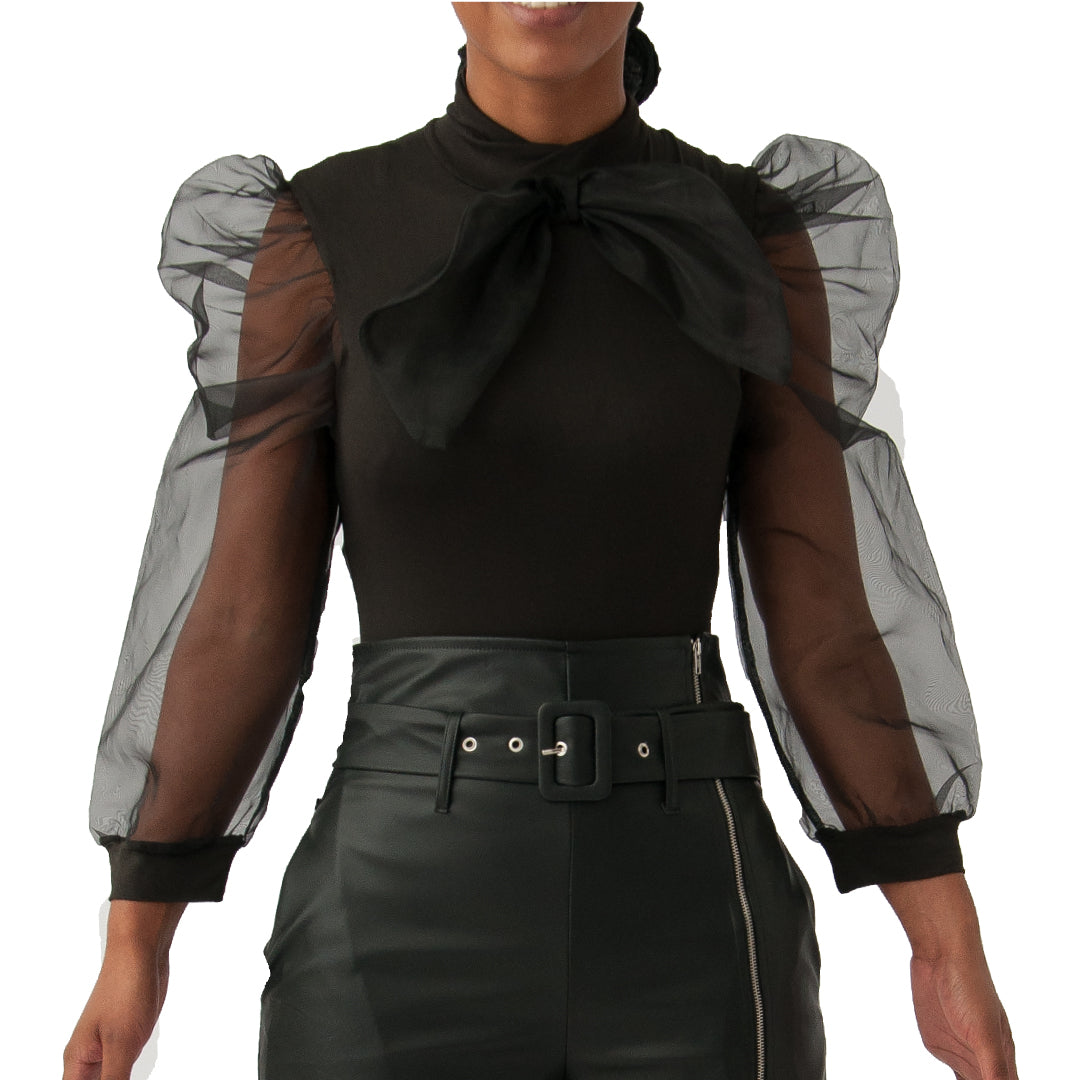 Black Lycra Bodysuit
