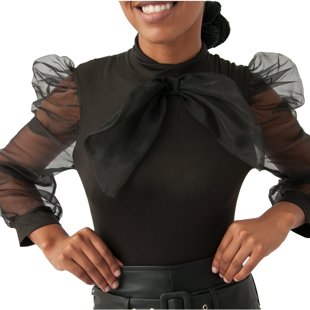 Black Lycra Bodysuit