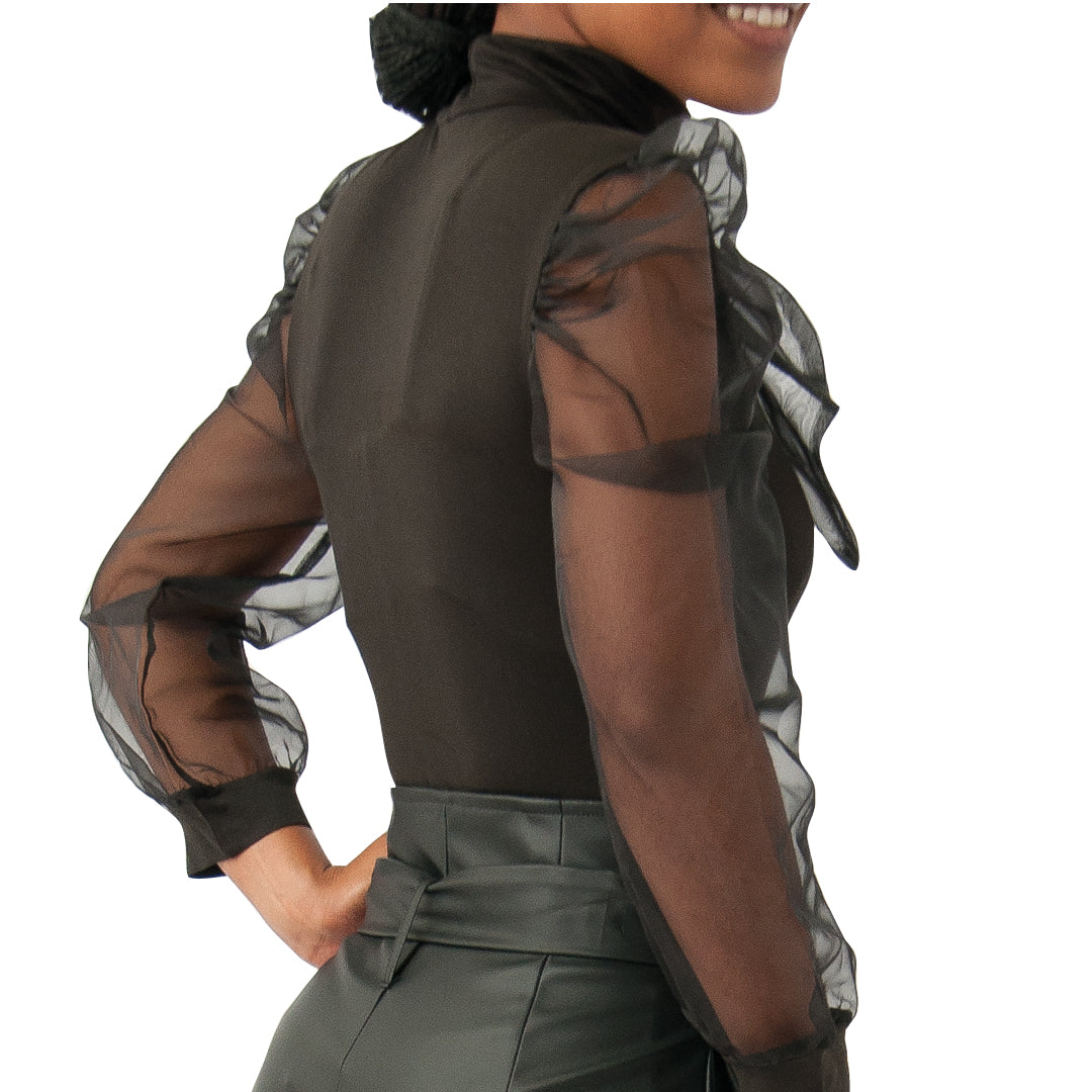 Black Lycra Bodysuit